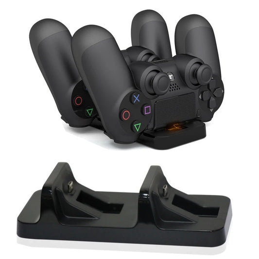 für PS4 Controller Ladegerät USB Ladestation für Sony Playstation 4 PS4 Controller Ständer Doppelgriff Drahtlose Ladegeräte