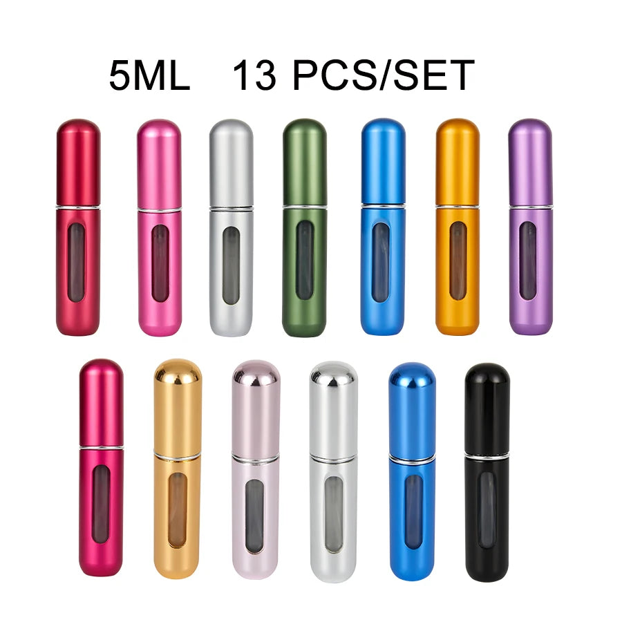 Flacon de parfum en set 8ml 5ml Bouteille rechargeable avec pompe de pulvérisation Conteneurs cosmétiques vides Atomiseur de voyage Livraison gratuite