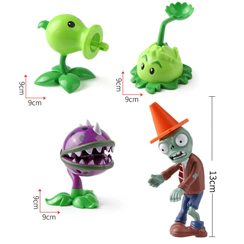 Plantes contre Zombies 2 Jouets Série Anime Original Figurines d'Action Silicone Souple Zombie Anniversaire Noël Nouvel An Cadeau Garçons
