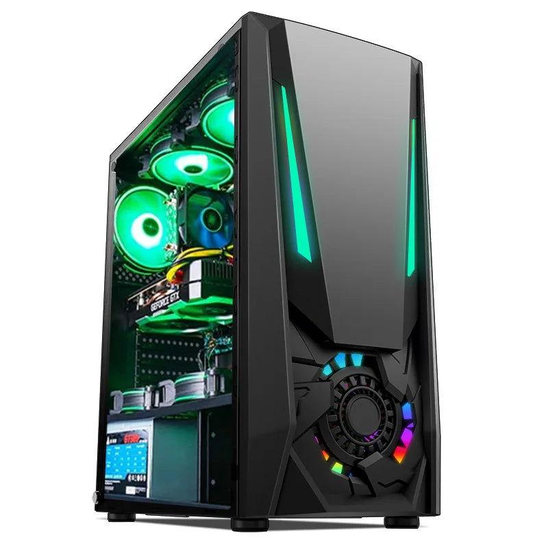 Aotesier Gaming PC A8 7680/ 8G/16G RAM 120G/500G SSD Windows 10 Pro Key Assembly Machine Cheap Gaming Desktop pc Computer gamer