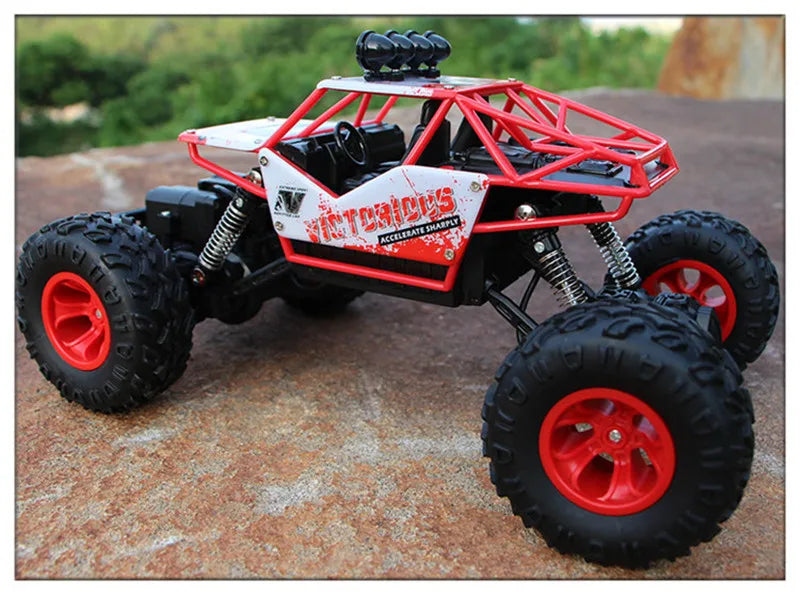 ZWN 1:12 / 1:16 4WD RC Auto mit LED-Lichtern 2.4G Funkfernsteuerung Autos Buggy Offroad-Kontroll-LKWs Jungen Spielzeug für Kinder