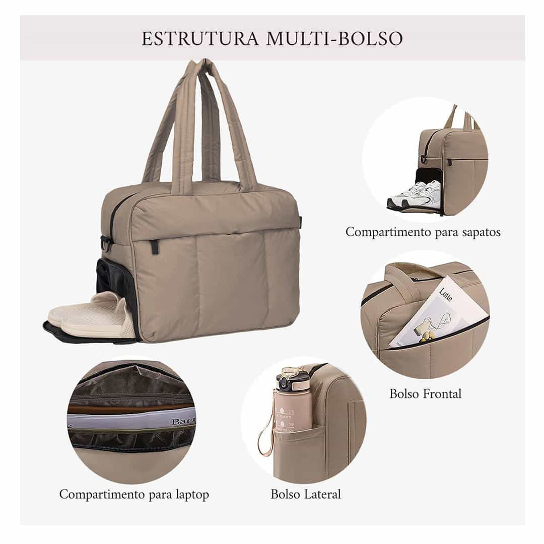 Daunen-Reisetasche Großraum Damen Umhängetaschen Multifunktionale große Kapazität Nass-Trocken-Trennung Handtasche Reisetaschen Damen