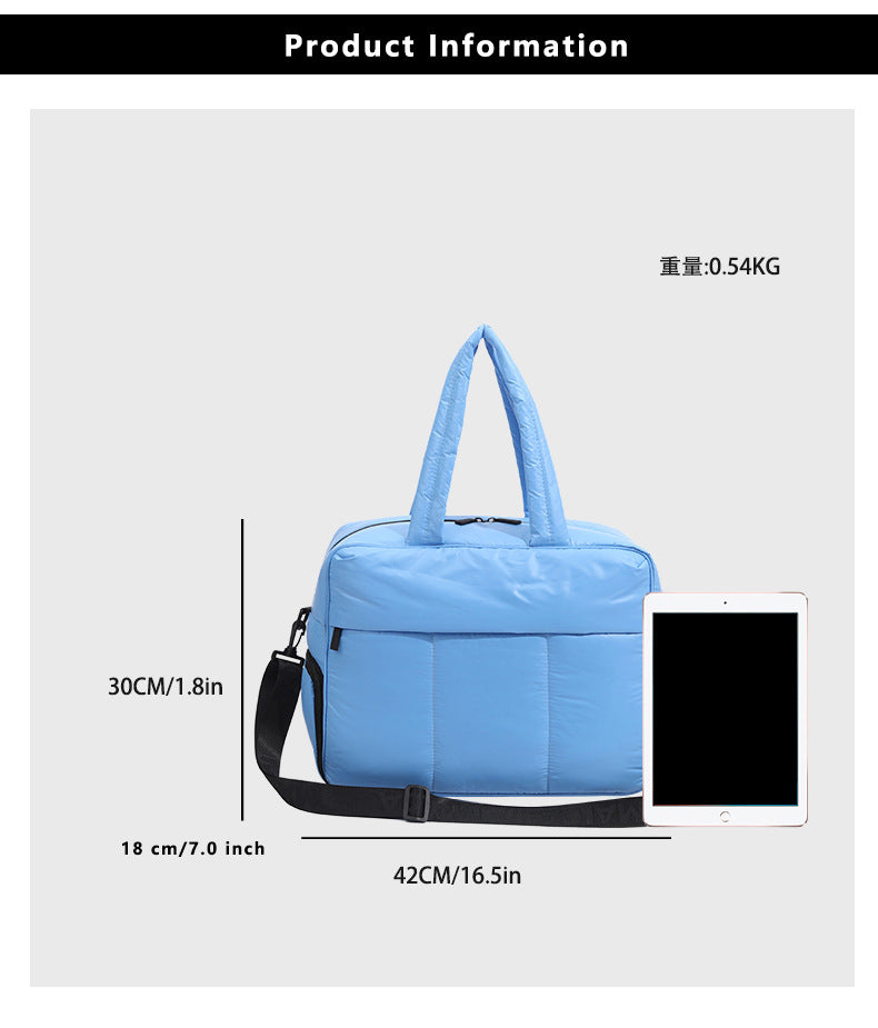Daunen-Reisetasche Großraum Damen Umhängetaschen Multifunktionale große Kapazität Nass-Trocken-Trennung Handtasche Reisetaschen Damen