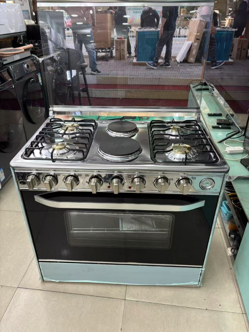 D 4 Gas And 2 Electricity Cooker With Oven Stove Cooktops Electric 4 Burners Stoves Burner Kitchen Multifunction