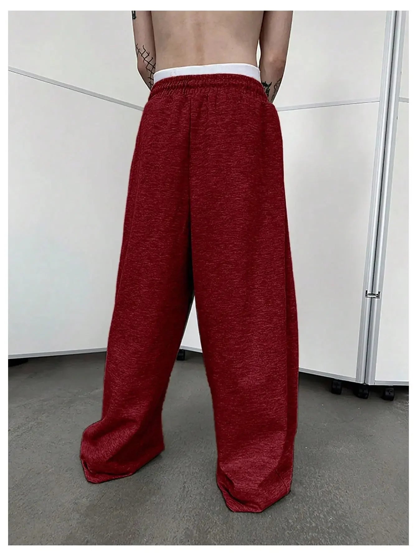 Pantalon de survêtement large Y2K Harajuku pour femmes, streetwear, ample, surdimensionné, gris, de sport, taille haute, avec cordon de serrage, décontracté