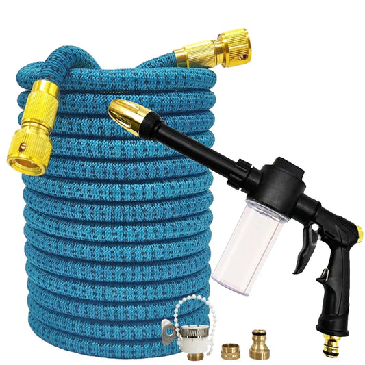 25FT-125FT Garden Flexible Magic Hose High-Pressure Foam Gun, Multi-Mode, Garden Irrigation Pipe, Watering Tool