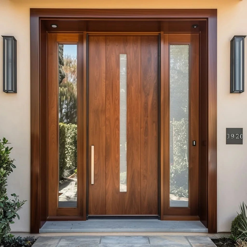 Portes Antivol pour Maison Portes de Sécurité Métalliques Vente en Gros Entrée Porte Principale à Rupture de Pont Thermique en Alliage d'Aluminium Porte Extérieure d'Entrée