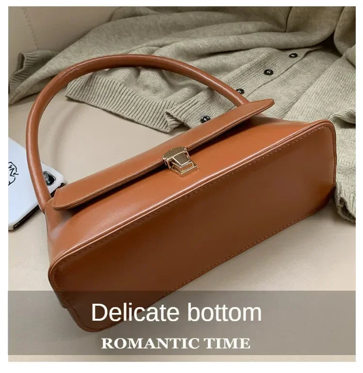 Korean Style Underarm Female Bag PU Minimalist Women Handbag 2025 New Fashion Shoulder Bag Solid Color Daily Commuter bag