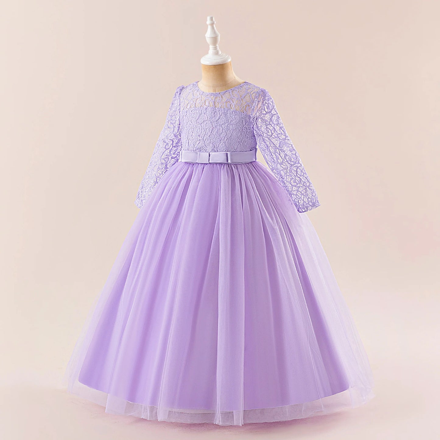 Robes de baptême, de demoiselle d'honneur, de fête pour filles, élégantes robes de princesse en tulle pour mariage, anniversaire, première communion, robes de bal
