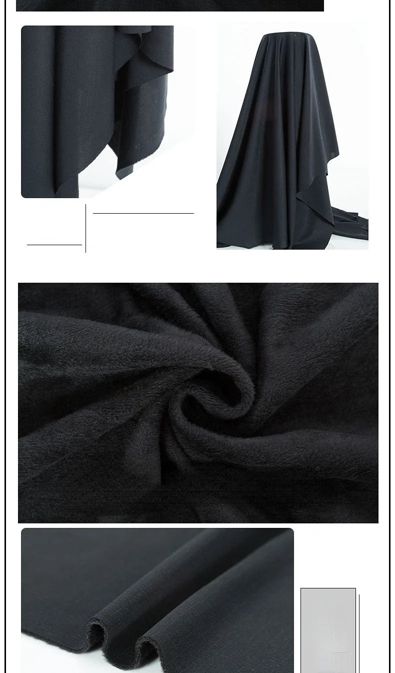 Tissu de Costume Élastique Haute Densité Mince Épais Manteau Pantalon Jupe Vêtements Design Tissu Anti-Boulochage Anti-Décoloration Vente en Gros au Mètre