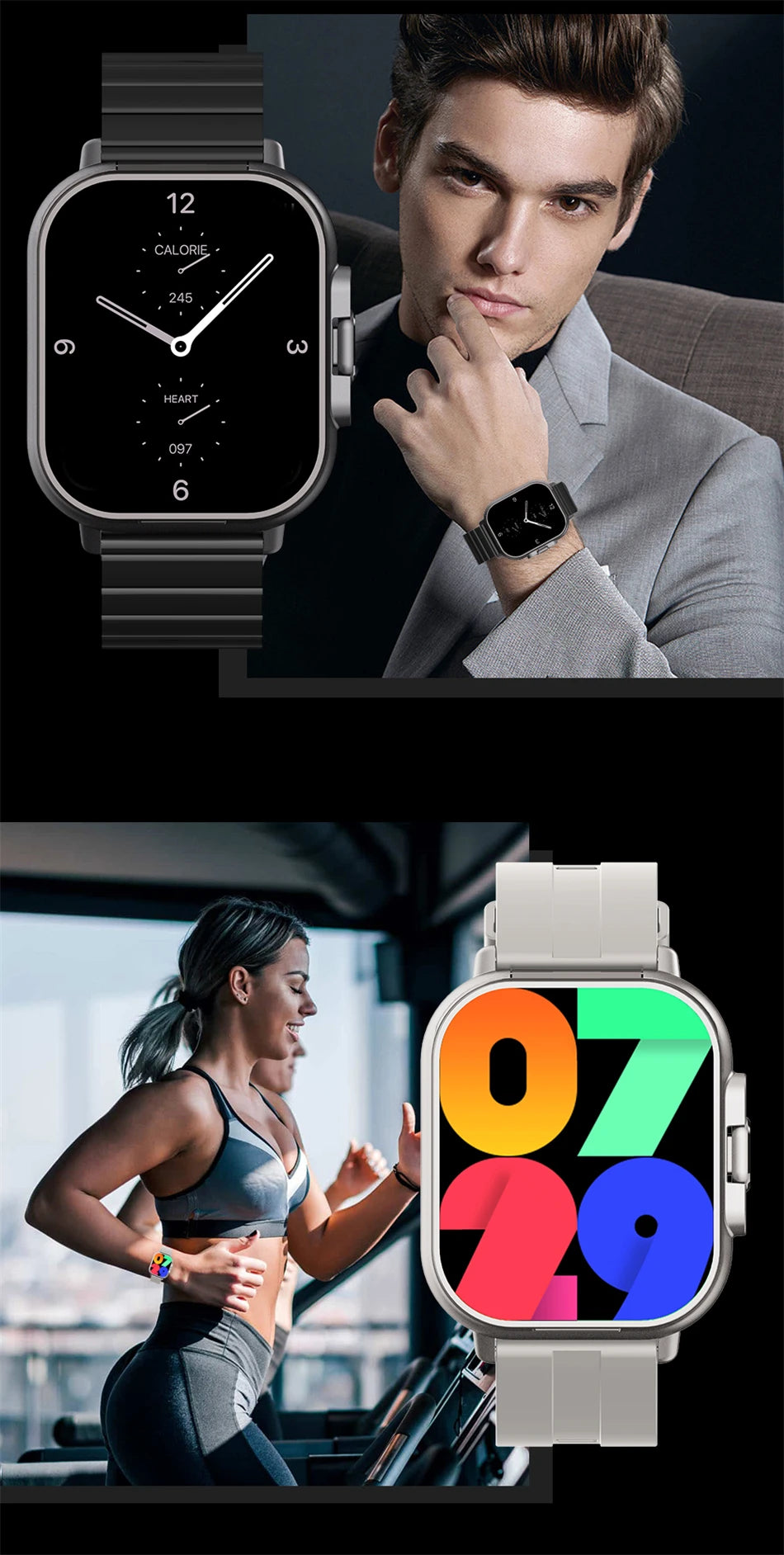 Montre connectée TWS 2 en 1 avec écouteurs, montre de sport, oreillette Bluetooth, montre d'appel, moniteur de santé pour hommes, NFC, montre intelligente pour femmes, écouteurs