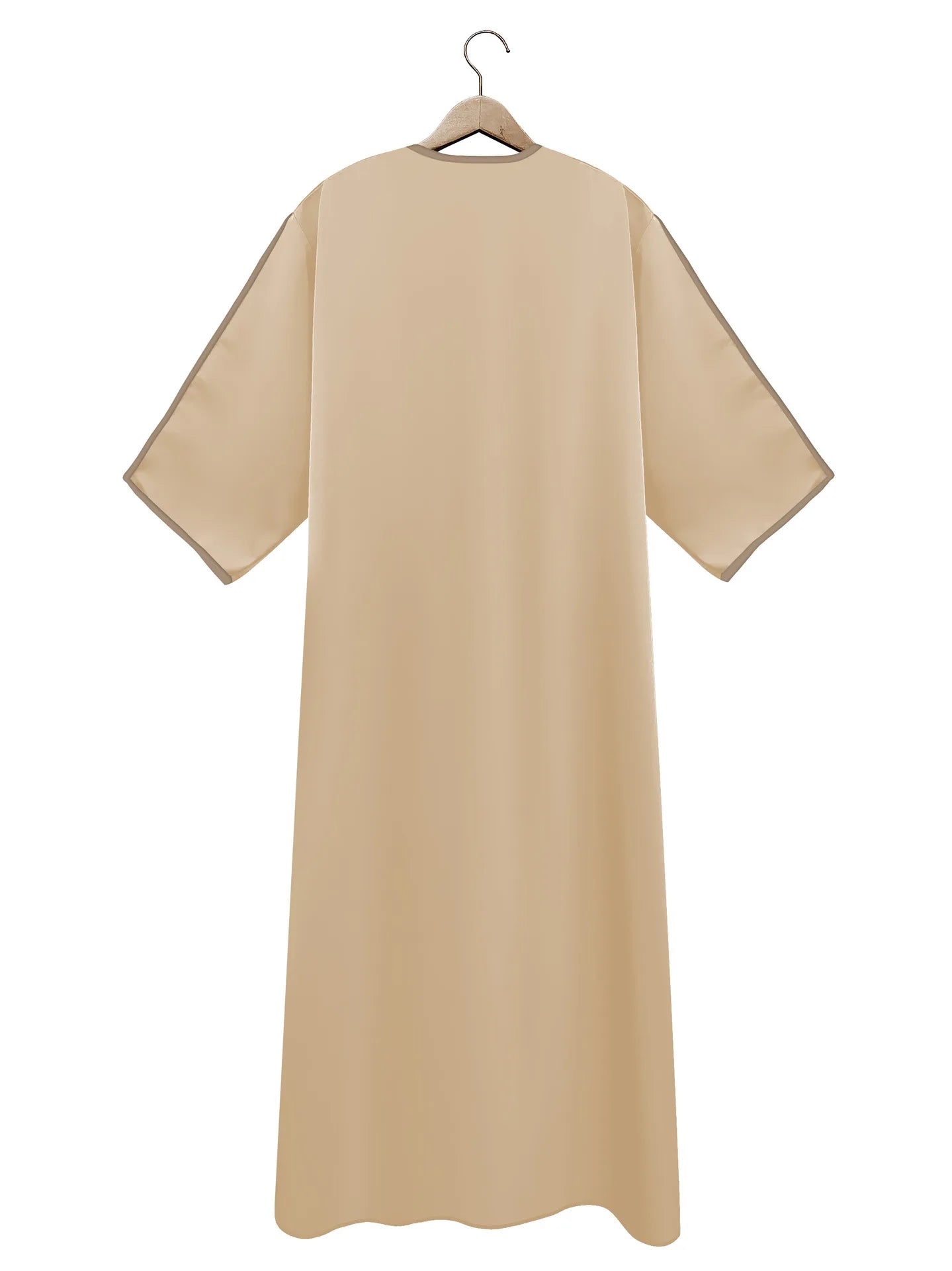 Nouvelle Abaya Musulmane Homme 2026 Robe Islamique Saoudienne Caftan Longue Robe Homme Marocain Thobe Jubba Uni Décontracté Brodé Caftan