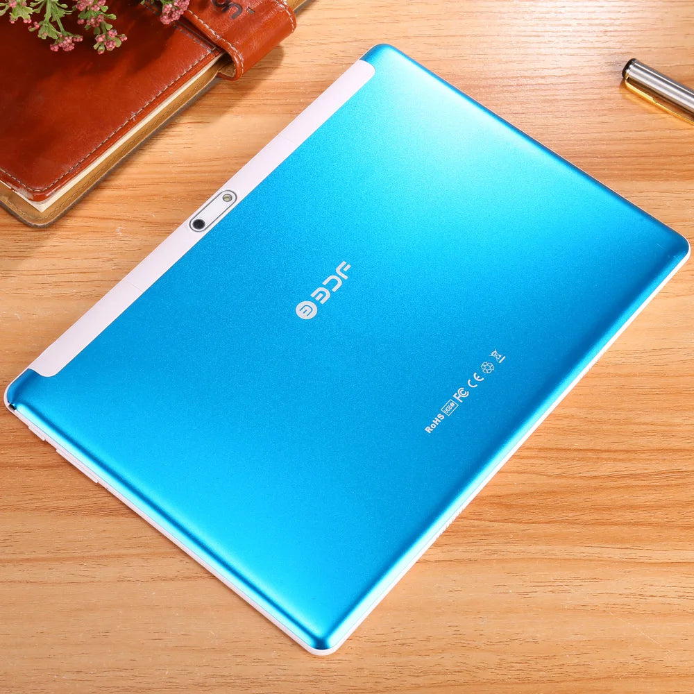 10.1-inch Octa Core Tablets 4GB+64GB ROM Google Play Dual SIM Phone Call, WiFi, Bluetooth, 6000mAh Battery, with Protective case