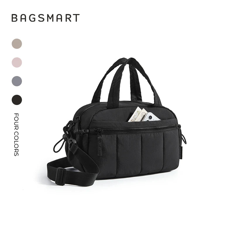 Sac à bandoulière BAGSMART pour femmes, grande capacité, sac bandoulière, pochette quotidienne décontractée pour étudiantes et navetteuses, sac à main polyvalent pour les loisirs