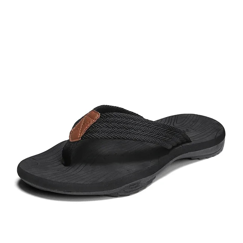 Hommes Pantoufles Été Tongs Marque Mode Extérieur Confortable Décontracté Claquettes Chaussures Plage Antidérapantes Hommes Sandales