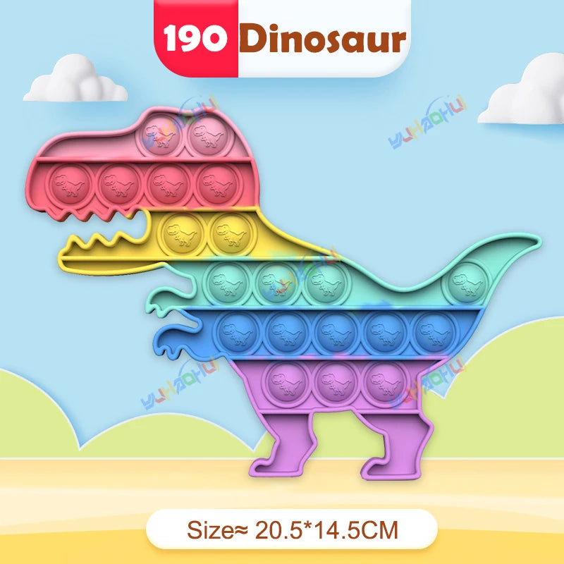 Regenbogen Pop Push Bubble Fidget Anti Stress Spielzeug für Erwachsene Kinder besondere Bedürfnisse sensorisches Spielzeug interaktives Spielzeug für Kinder