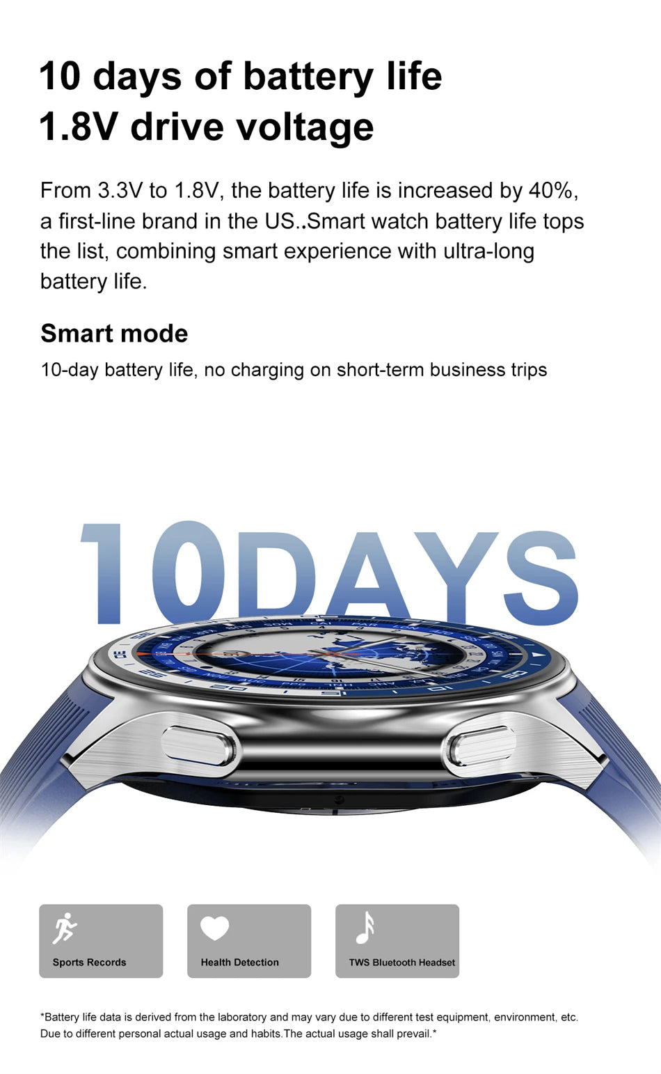 OPPO DT Watch X Montre Connectée Bluetooth avec Appel, 4 Go de Mémoire, Enregistrement, Lecture MP3+MP4, Son Surround Visuel 3D, Smartwatches Homme 2025 Nouveau