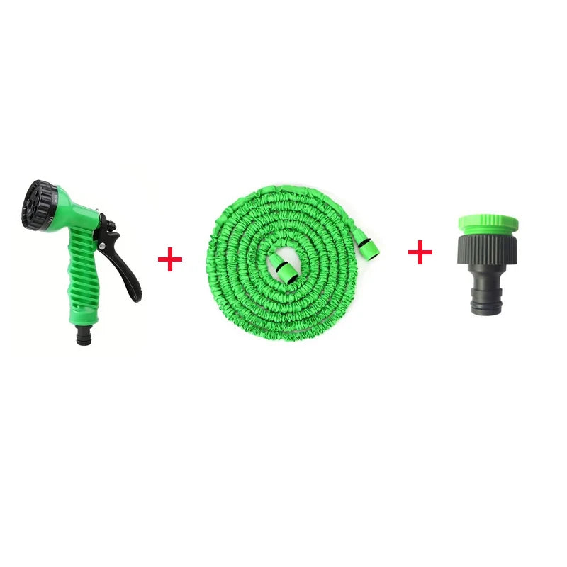 Tuyau d'arrosage magique extensible 25FT-200FT Léger Matériaux Durables 7 Fonctions de Pulvérisation Pistolet Outils d'Arrosage pour Maison et Jardin