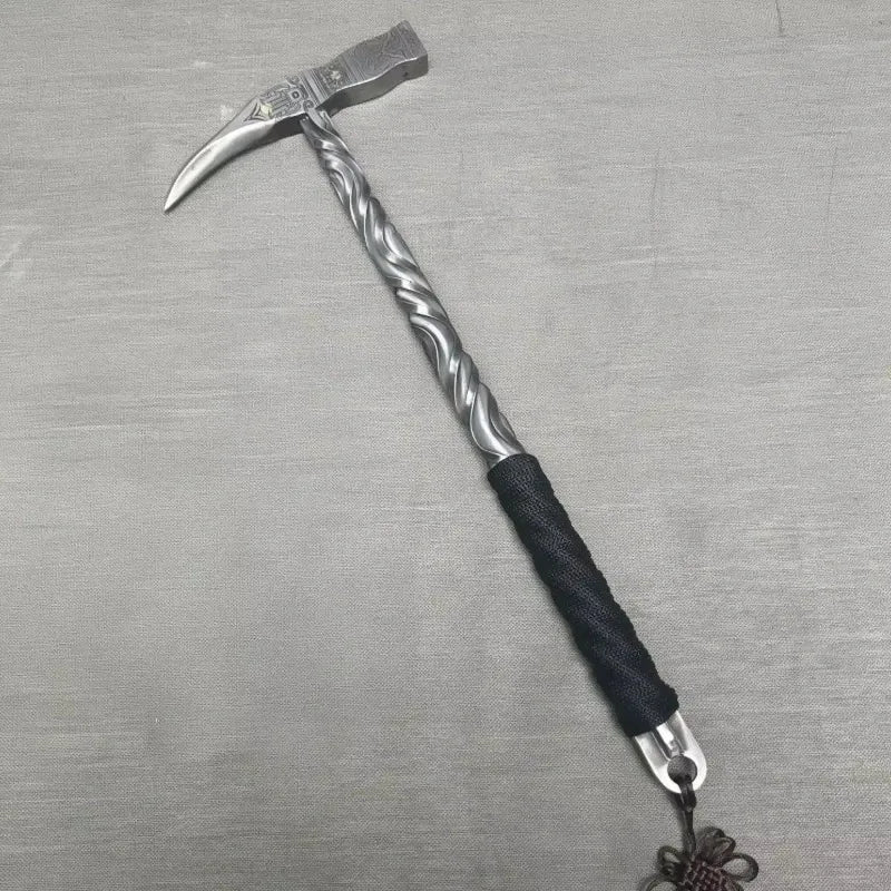 Marteau Sanglier 40cm Forgé à la Main Marteau Intégré Outil Multifonctionnel Marteau à Main de Camping Outils et équipement de jardinage