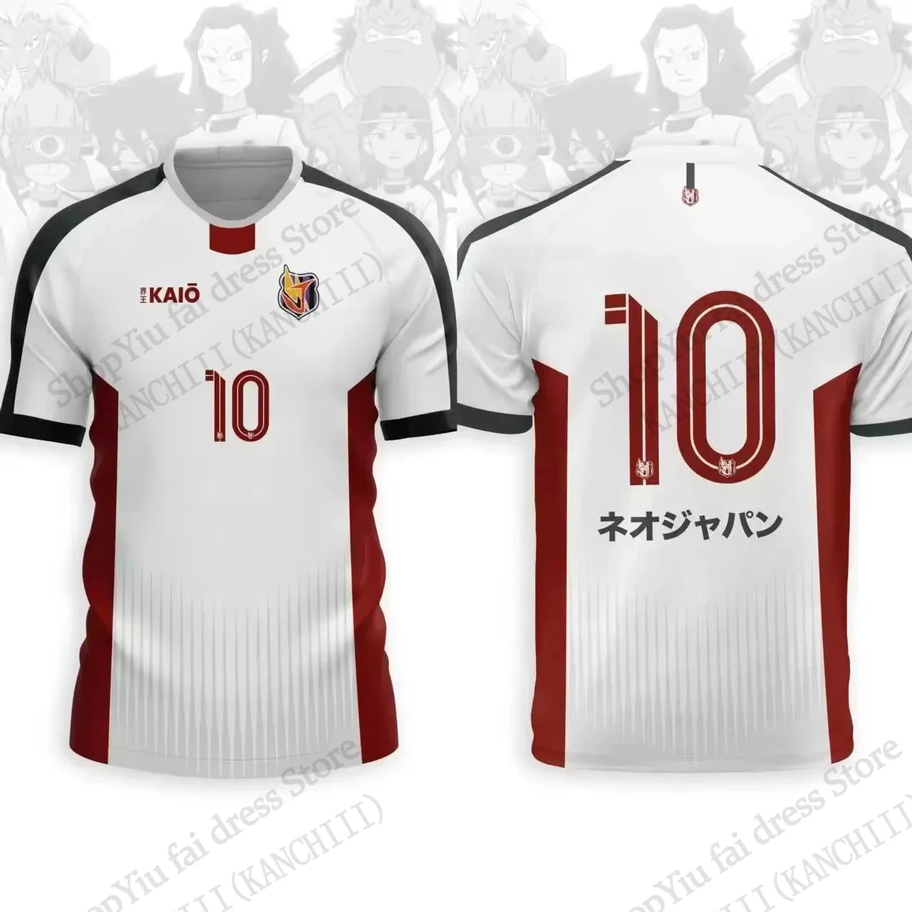 Anime Jersey Inazuma Eleven Kaio Football 3D Print T-shirt Men Women Fashion Short Sleeve Sports Tshirt Kids Tops Tee Mark Evens