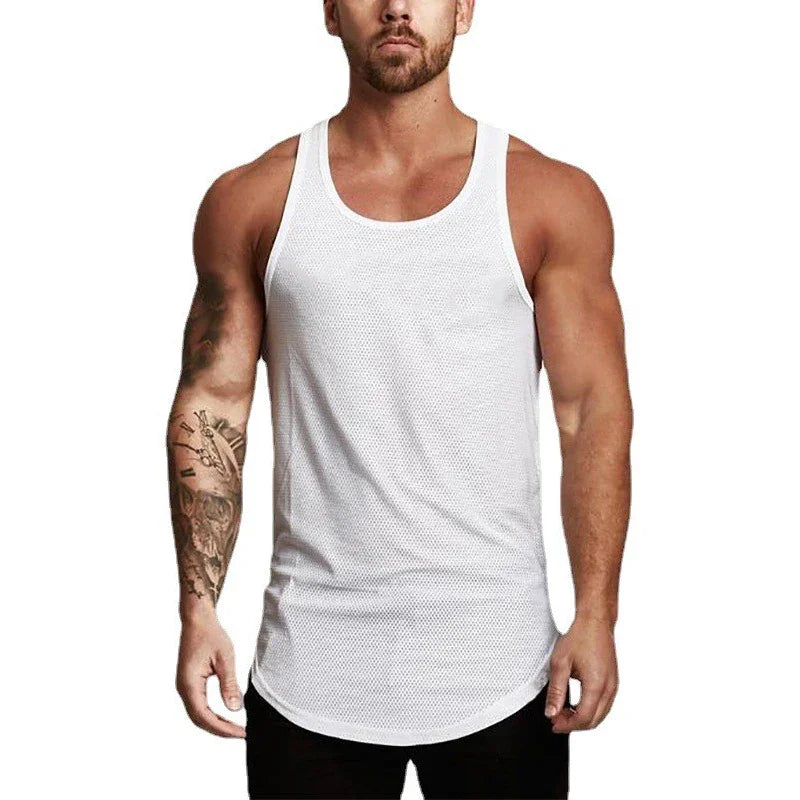 Débardeur de course pour hommes, été, sport, gilet de gym, séchage rapide, débardeur d'entraînement, maillot de corps, chemise sans manches de fitness musculation pour homme