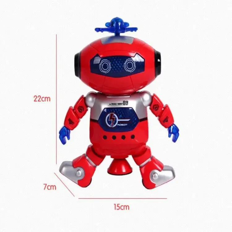 Jouets Robots Dansants Rotatifs pour Enfants avec Musique Lumière LED Jouets Électroniques Marcheurs pour Garçons Filles Cadeau d'Anniversaire Noël