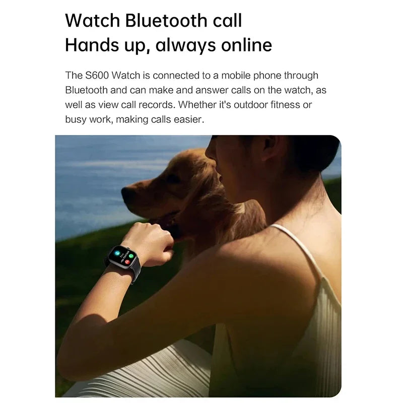 VIVO Smartwatch Android IOS Geschenk Bluetooth Anruf Smartwatch 2025 Touch-Zifferblatt Musik Fitness Tracker Sportuhren + Kopfhörer NEU