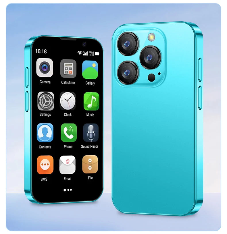 Mini Smartphone SERVO 16SE 16 Go ROM Android 9.0 Wifi Double SIM Veille Play Store 3G WCDMA Petit Téléphone Portable Intelligent 3.0" Nouvelle Version