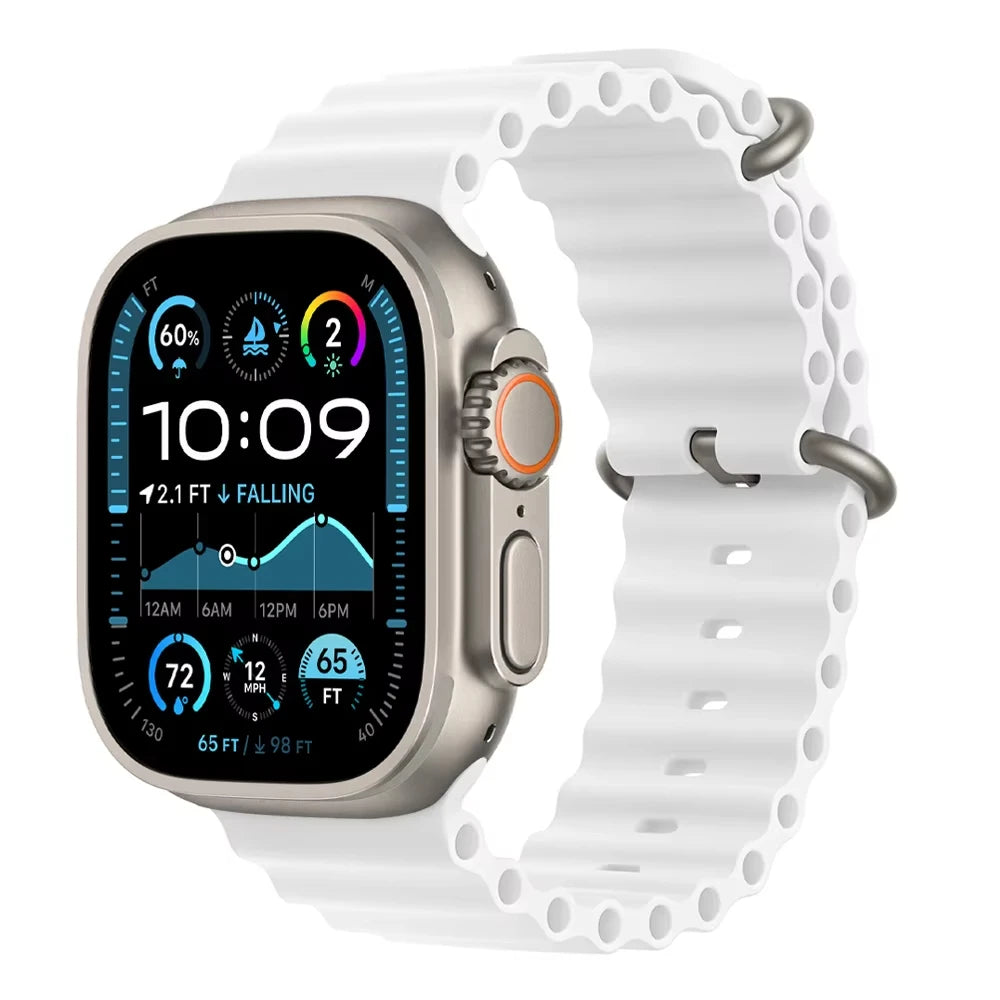 Offizielles Ocean Armband für Apple Watch Ultra 3 2 49mm 46mm 44mm 40mm 42 41 45 Sportarmband iWatch Series 11 10 9 7 8 6 SE3