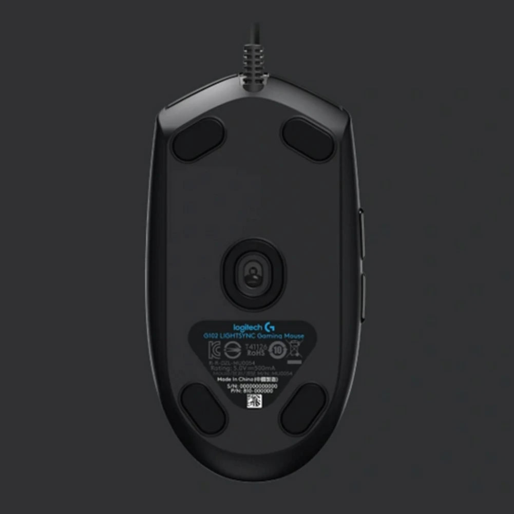 Souris de jeu Logitech (G) G102 Souris RVB Conception légère 200-8000DPI Souris ergonomique de deuxième génération Souris d'ordinateur