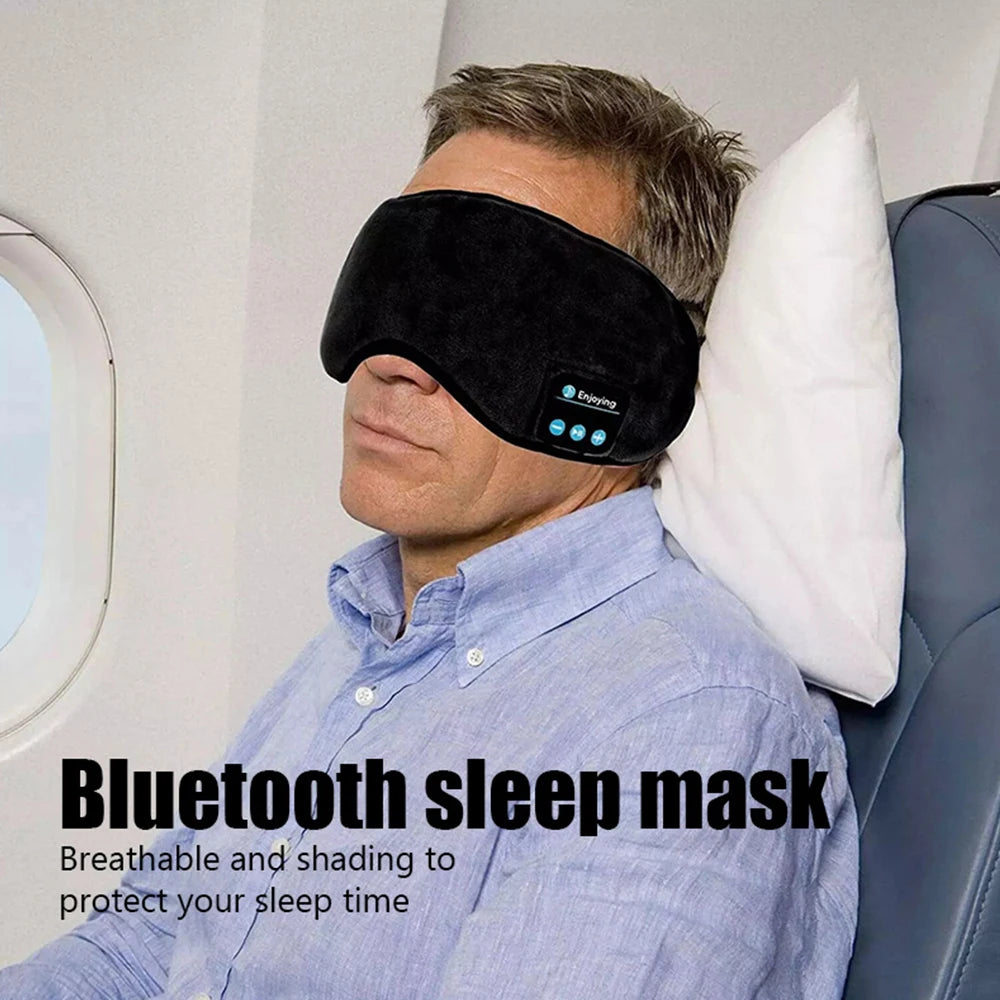 Bandeau de sport Bluetooth Fone Écouteurs pour dormir Casque sans fil élastique Masque de musique pour les yeux Casque sans fil Bluetooth Bandeau