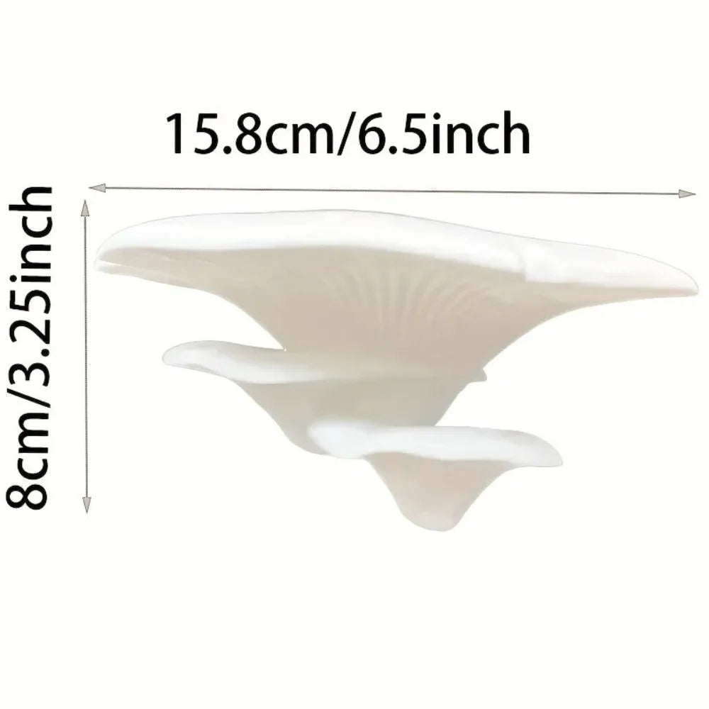 Pilz-Aufbewahrungsregal, 3D-gedruckt, kleiner Pilzständer, platzsparendes Pilzregal aus Kunststoff, wandmontiertes Aufbewahrungsregal, Büro-Schreibtisch