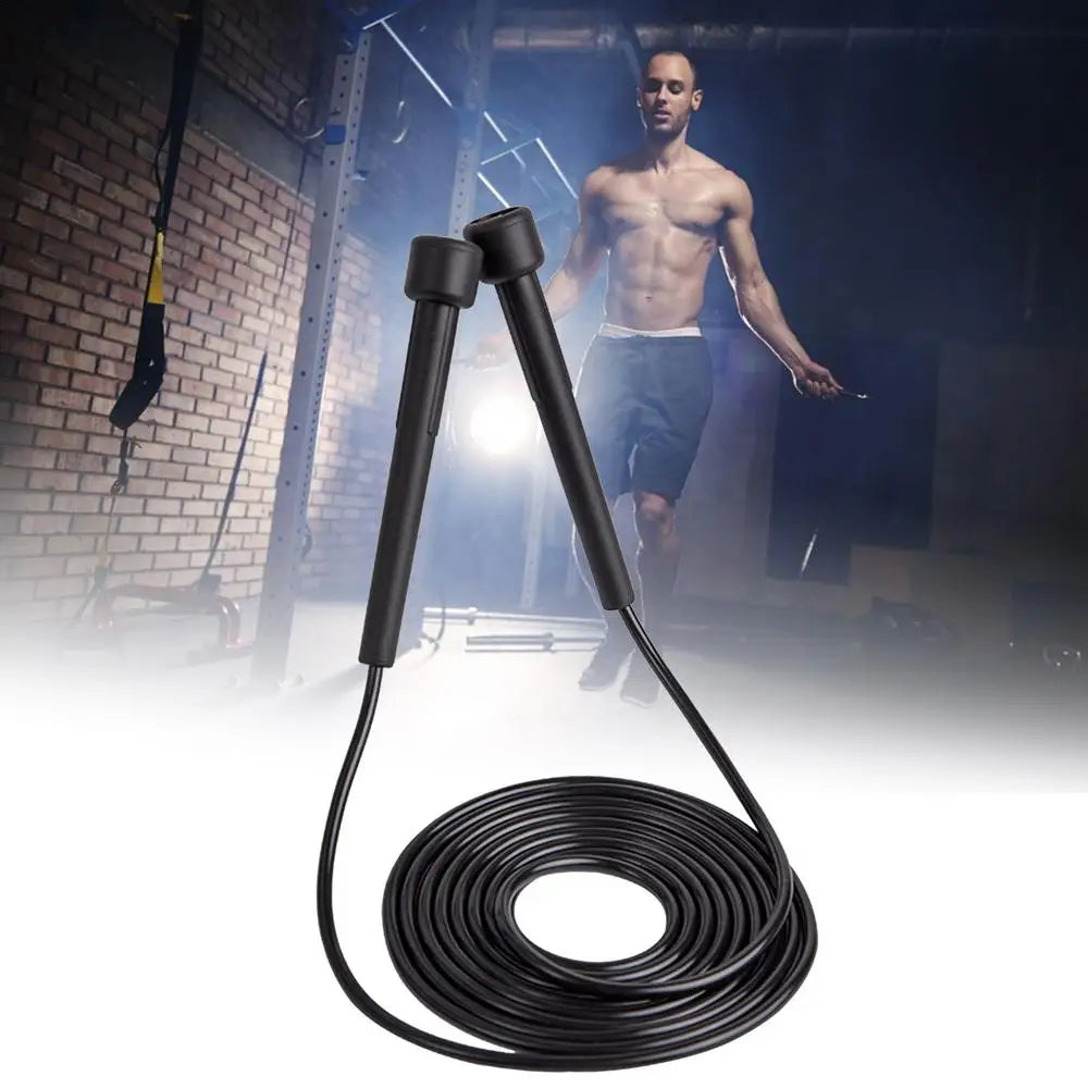 1 Corde à sauter rapide 2,8 m professionnelle pour enfants et adultes, en PVC, réglable, équipement de fitness, entraînement de boxe musculaire