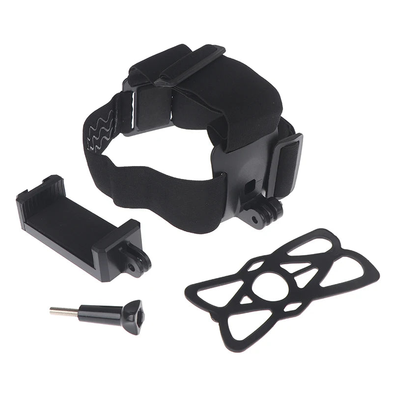 Support de téléphone pour casque, vidéo à la première personne, serre-tête pour téléphone, smartphone, caméra d'action