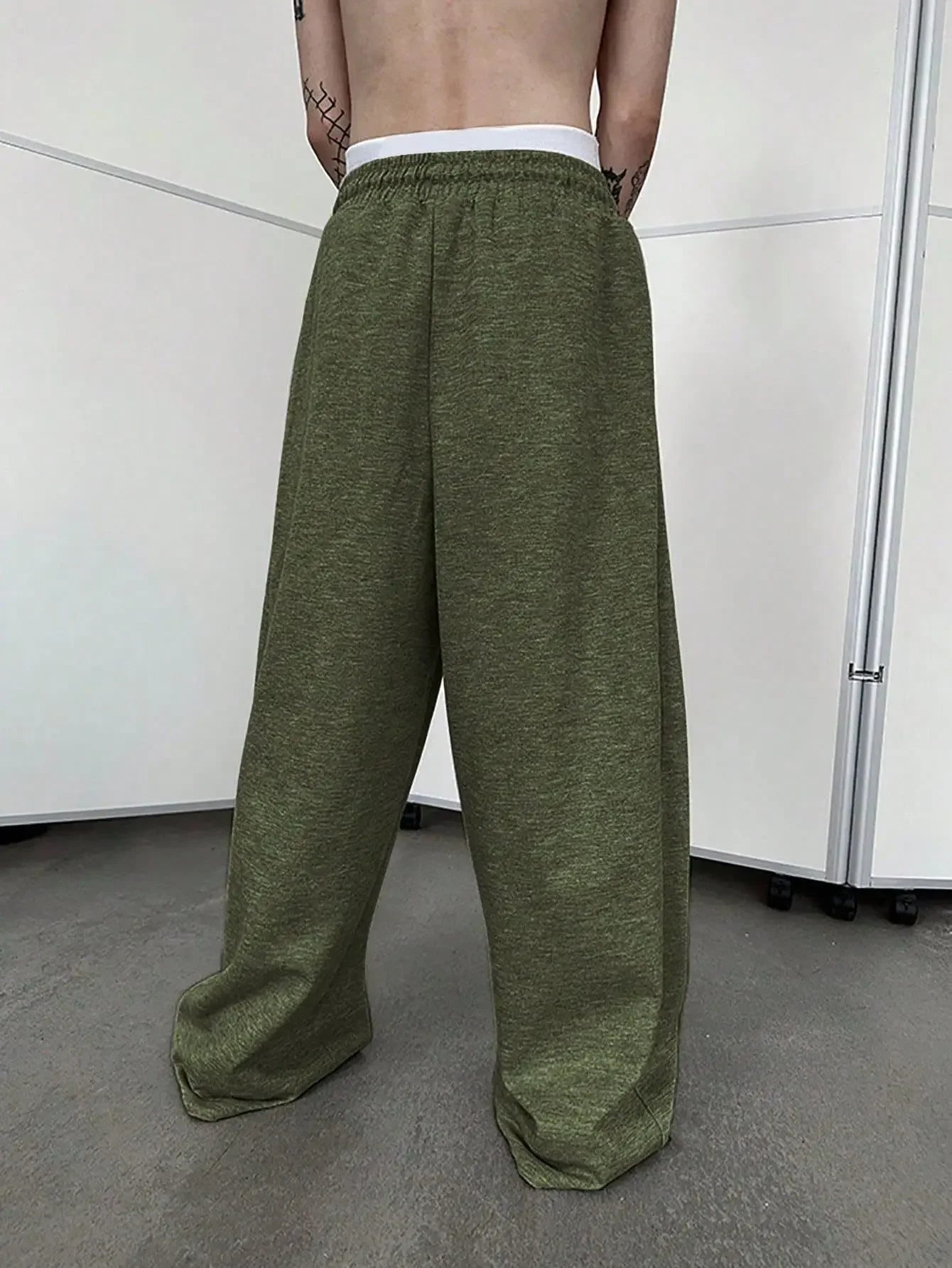 Pantalon de survêtement large Y2K Harajuku pour femmes, streetwear, ample, surdimensionné, gris, de sport, taille haute, avec cordon de serrage, décontracté