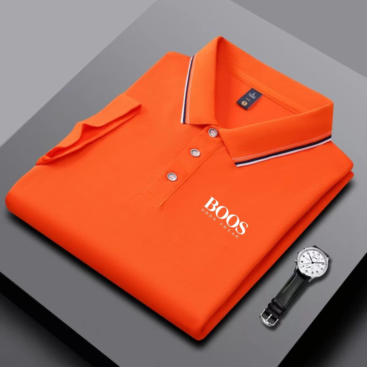 Besticktes neues Herren Business Casual Kurzarm-Poloshirt, modisches, atmungsaktives, bequemes und vielseitiges Oberteil