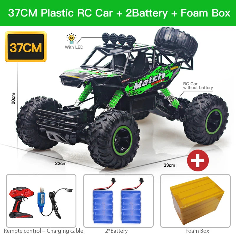 ZWN 1:12 / 1:16 4WD RC Auto mit LED-Lichtern 2.4G Funkfernsteuerung Autos Buggy Offroad-Kontroll-LKWs Jungen Spielzeug für Kinder