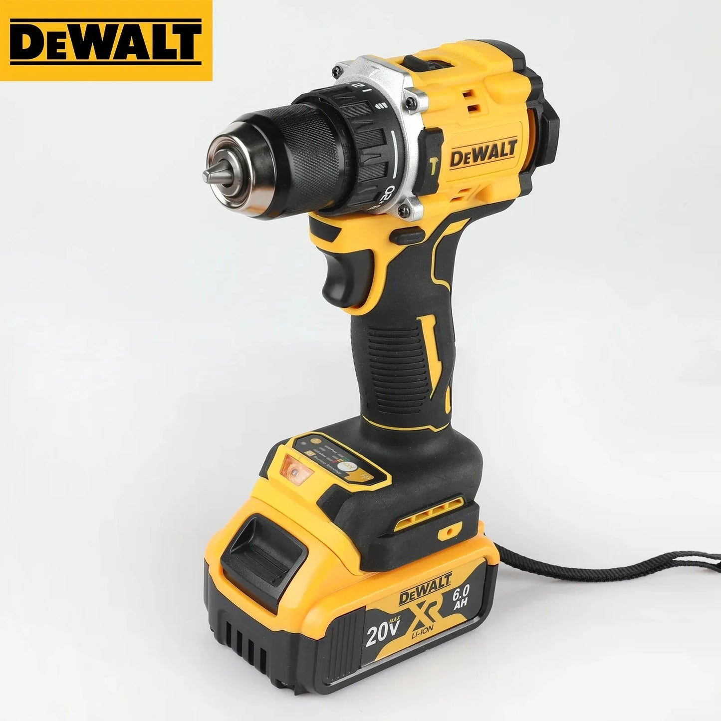 DEWALT Lithium-Akku 20V Wiederaufladbarer bürstenloser Kompakter Elektroschrauber Handbohrmaschine Schlagbohrmaschine DCD805