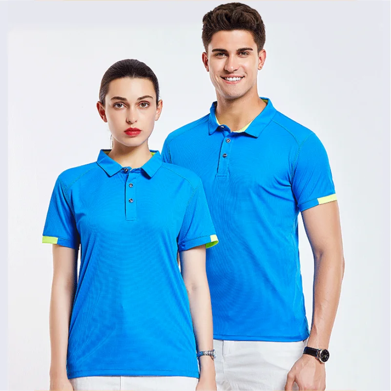 Schnell trocknendes Kurzarm-POLOSHIRT Für Outdoor-Sport und Fitness Atmungsaktives und kühles Mesh-Revers-Oberteil