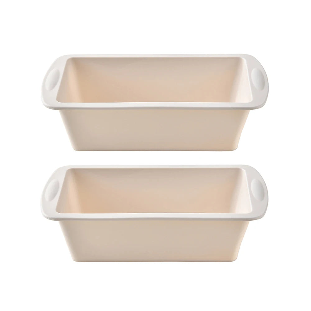 2 Stücke/Set Mini Kastenform Brot Toast Silikonform Rechteckige Kuchenform Käsekuchenform Backform Brot Backblech
