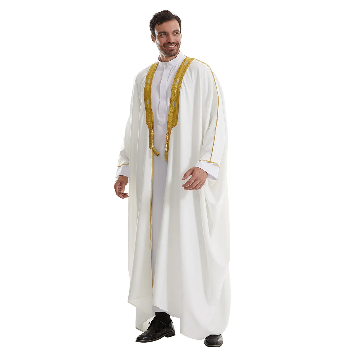 Eid Muslim Men Jubba Thobe Dishdasha Open Abaya Islamic Ramadan Cardigan Robe Saudi Arabic Musulman Caftan Dubai Djellaba