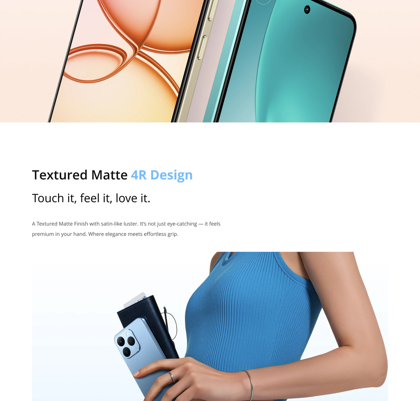realme 15T 5G Smartphone NFC Dimensity 6400 Max Chipsatz Zwei 50MP Kameras 6.57" 120Hz AMOLED Display 7000mAh Akku 60W Ladung