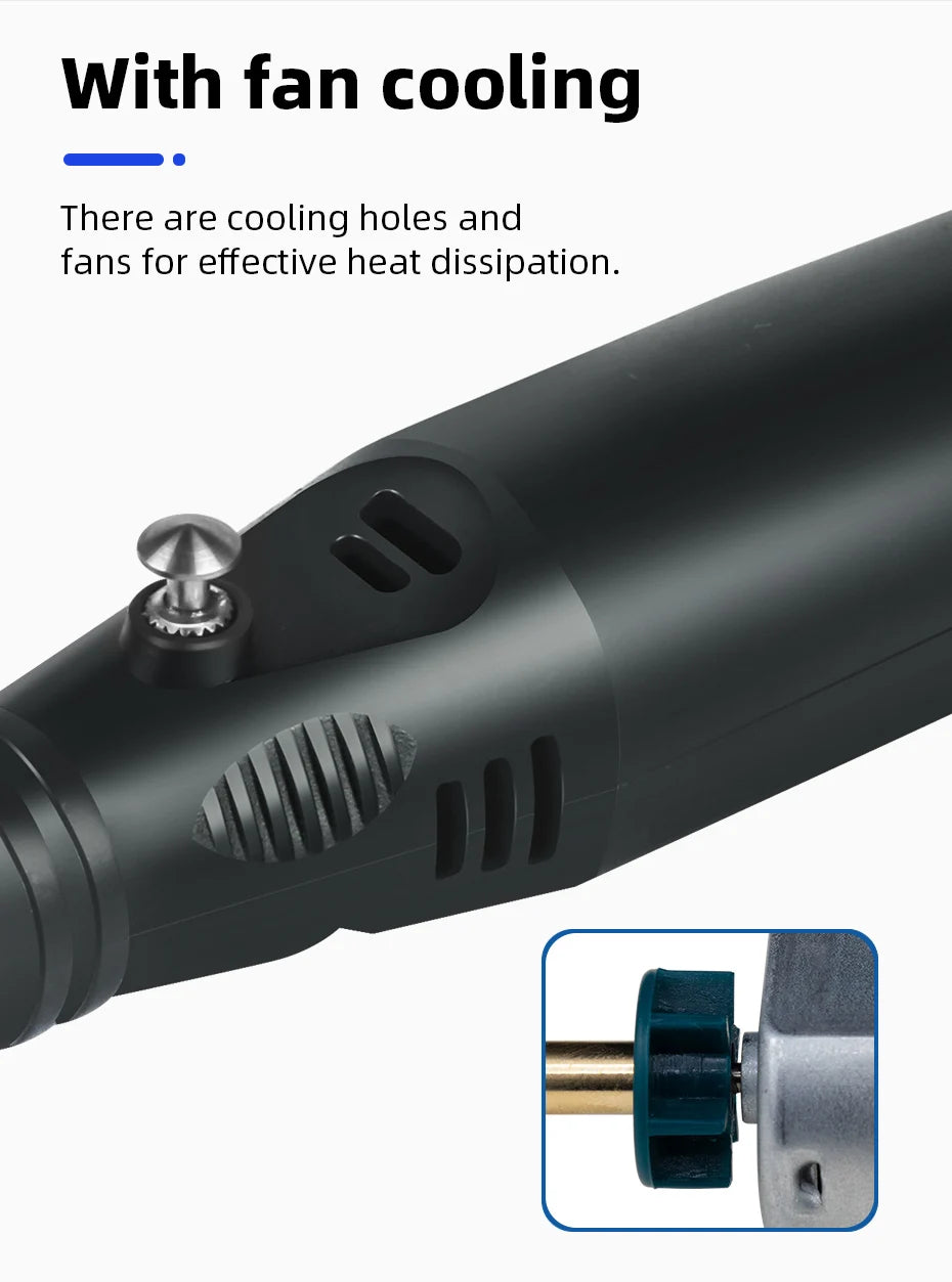 TUNGFULL Drill Engraver Mini Drill Tools Hand-held Mini Dremel Wood Working Tools Electric Grinding Accessories Set