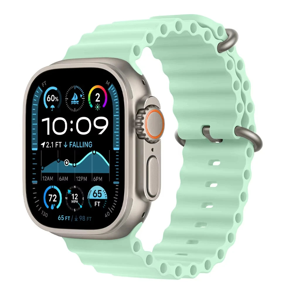 Offizielles Ocean Armband für Apple Watch Ultra 3 2 49mm 46mm 44mm 40mm 42 41 45 Sportarmband iWatch Series 11 10 9 7 8 6 SE3