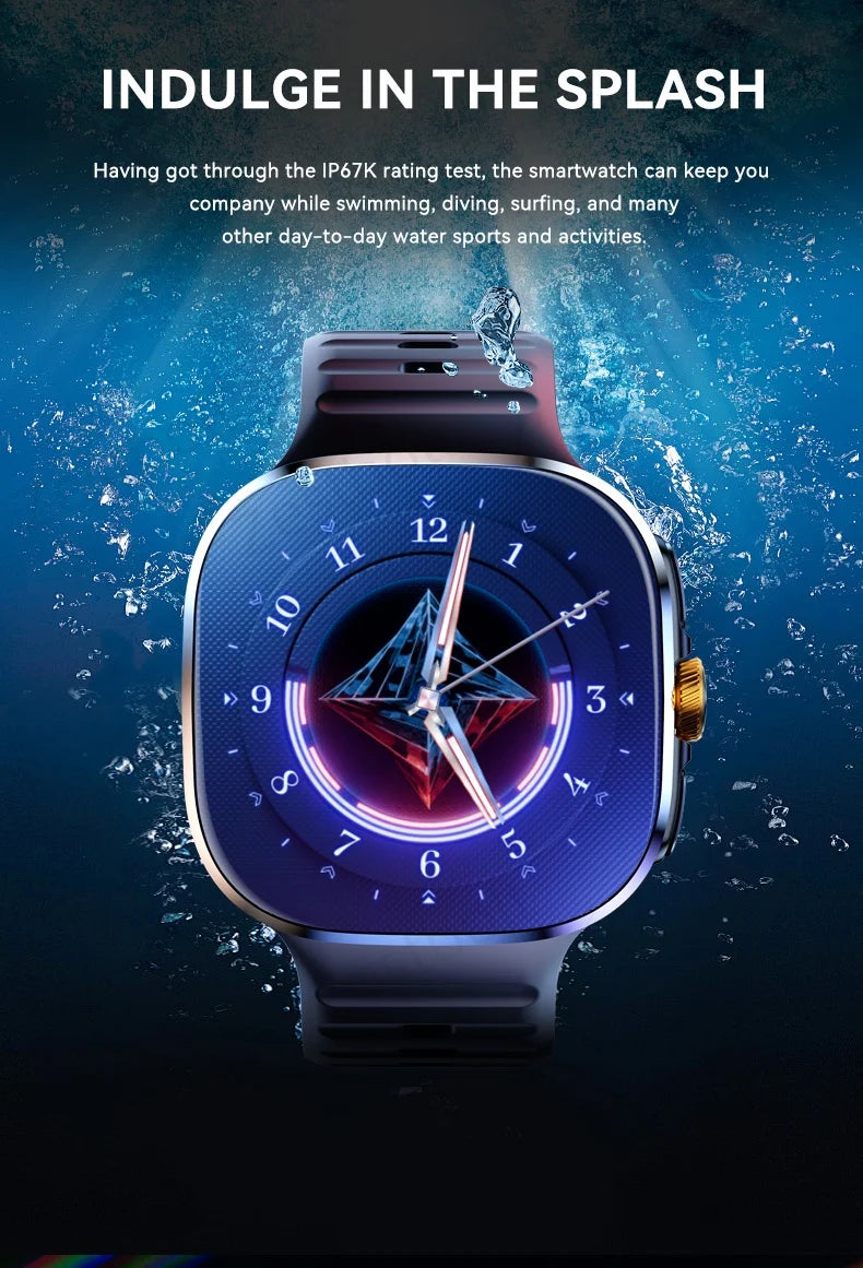 Nouvelle montre connectée M99 5G version cellulaire, écran Amoled 2,4 pouces plus grand, Android 10, avec caméra rotative et emplacement pour carte SIM, Wi-Fi