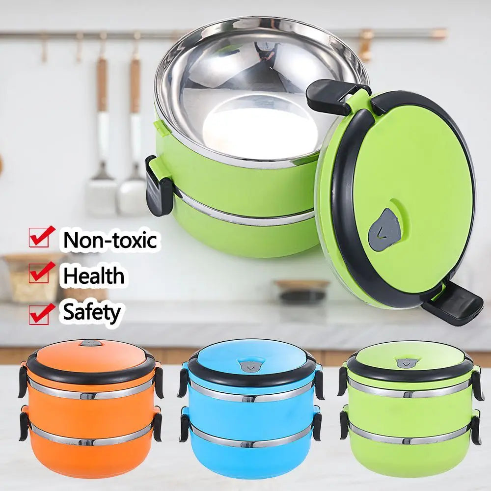 Tragbare, auslaufsichere isolierte Lunchbox für Kinder und Erwachsene, Behälter für warme Speisen, Warmhaltebox, Vakuum-Thermobox