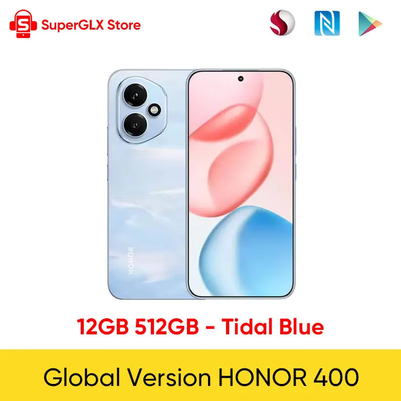 Original Neue Globale Version HONOR 400 5G Smartphone Snapdragon 7 Gen 3 6,55" 120Hz AMOLED Display 200MP 6000mAh 80W SuperCharge