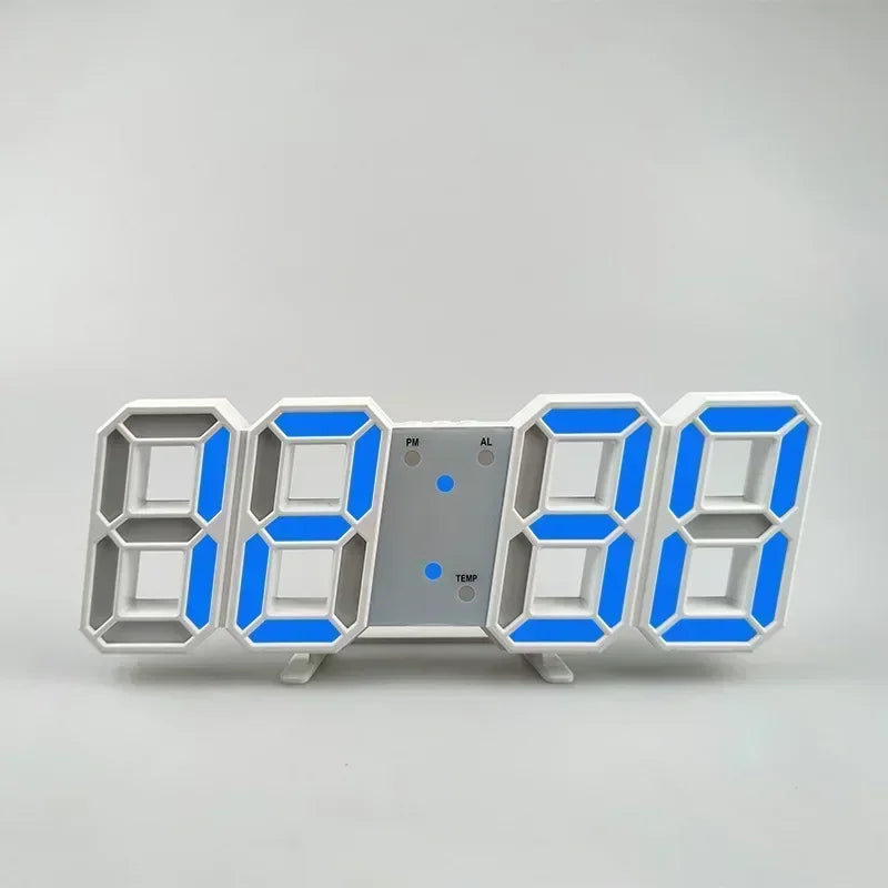 Produkte kaufen Uhr 3D LED Digital Wecker Wanduhr Zeit/Datum/Temperatur für Zuhause/Küche/Büro Uhren Deko Garten