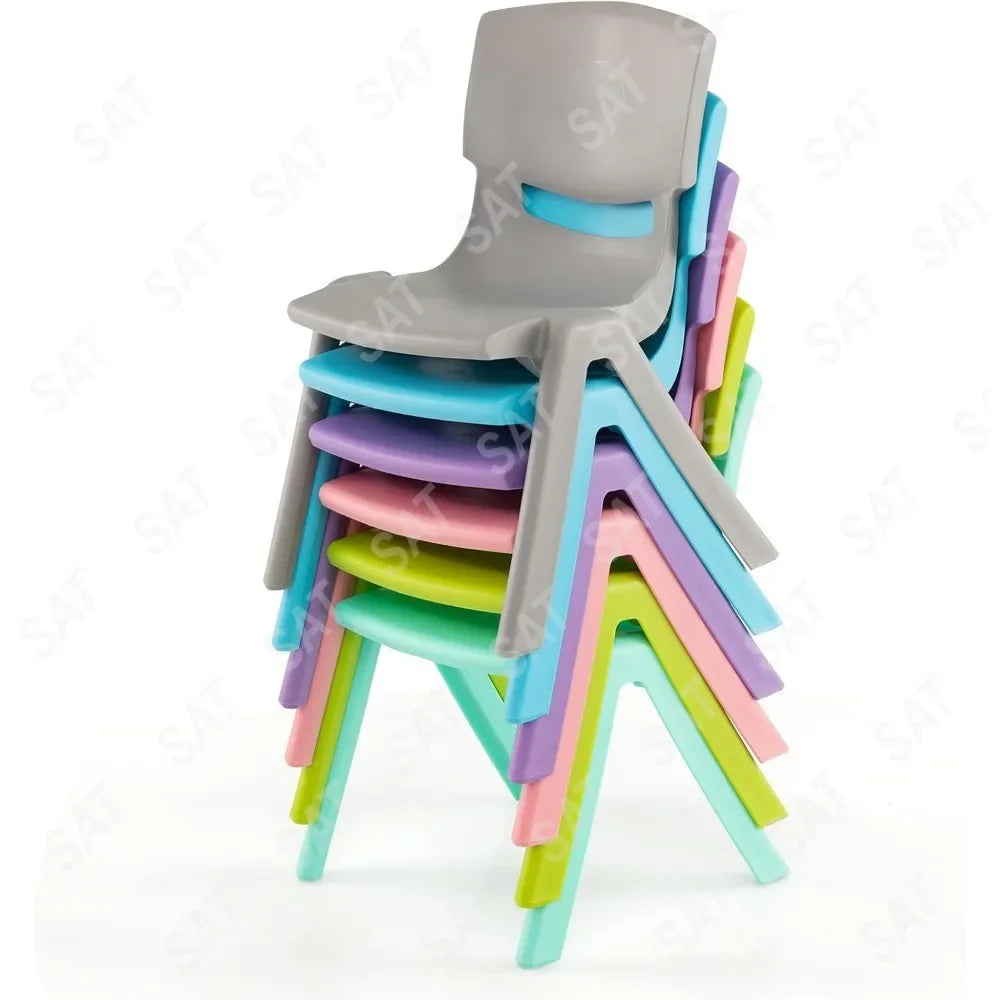 #For 6 Pack Premium 11" H Plastic Stackable School Chairs, Toddler and Kids Chair for Daycare, School, Outdoor, Home&