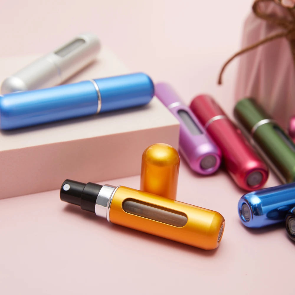 Flacon de parfum en set 8ml 5ml Bouteille rechargeable avec pompe de pulvérisation Conteneurs cosmétiques vides Atomiseur de voyage Livraison gratuite